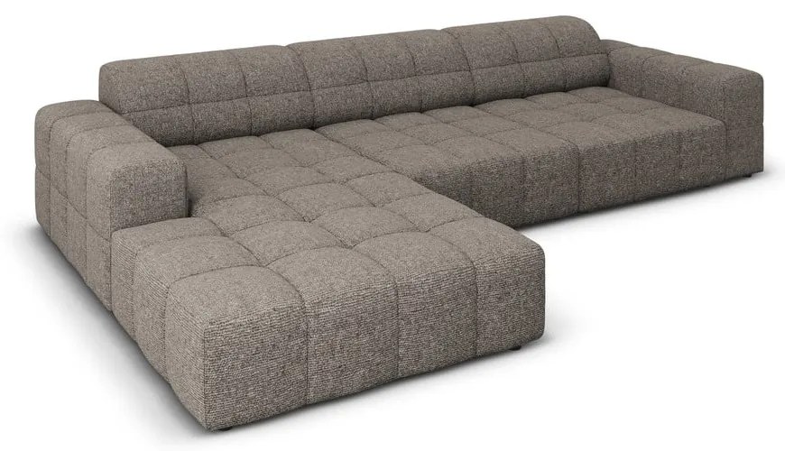 Divano angolare in grigio scuro (con penisola a sinistra) Chicago – Cosmopolitan Design