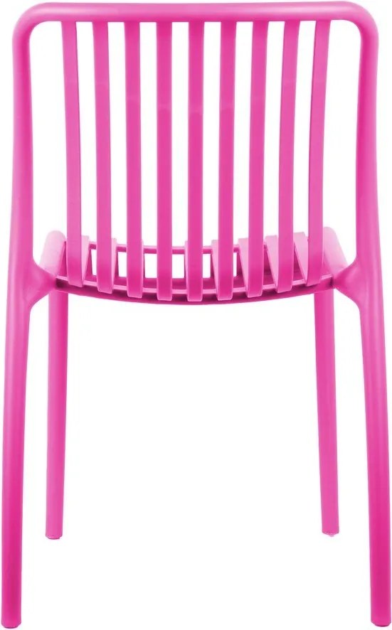 Sedia da pranzo rosa in plastica Glee – Leitmotiv