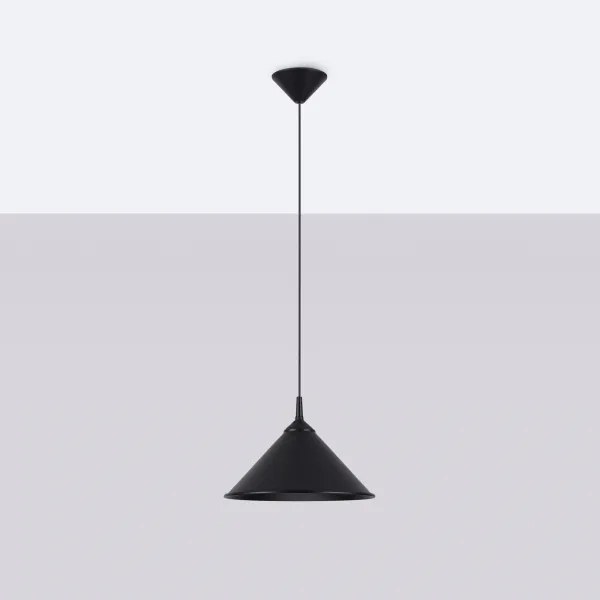 Sollux SL.1326 - Lampadario a sospensione con filo ZUMA 1xE27/15W/230V diametro 30 cm nero