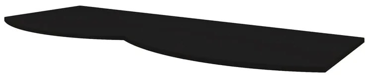 Top per lavabo Vague BADEN HAUS L 138 x H 1.6 x P 51 cm nero mdf
