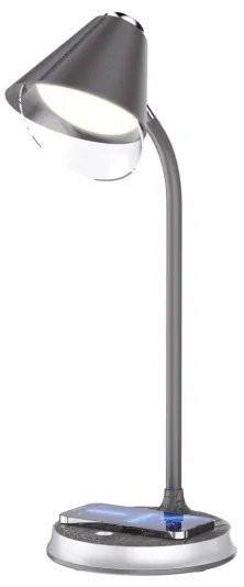 Immax 08972L - Lampada da tavolo LED dimmerabile FINCH LED/9W/12/230V grigio/cromo