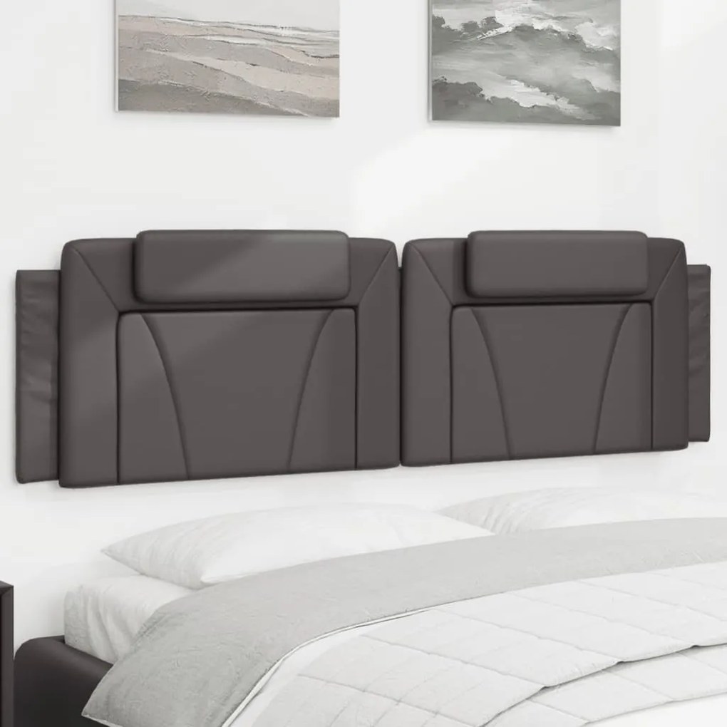 Cuscino Testiera Grigio 180 Cm İn Similpelle /