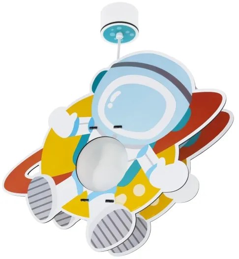 Dalber 41347 - Lampadario per bambini ASTRONAUT 1xE27/15W/230V