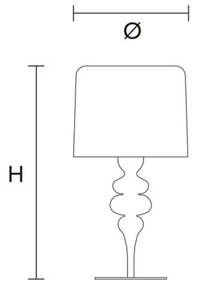 Lampada Da Scrivania Contemporanea Eva In Plastica Blu Alluminio 4 Luci