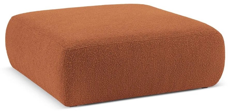 Sgabello marrone in tessuto bouclé Molino - Micadoni Home