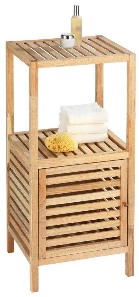 Scaffale basso da bagno color naturale in legno di noce 40x86 cm Norway - Wenko