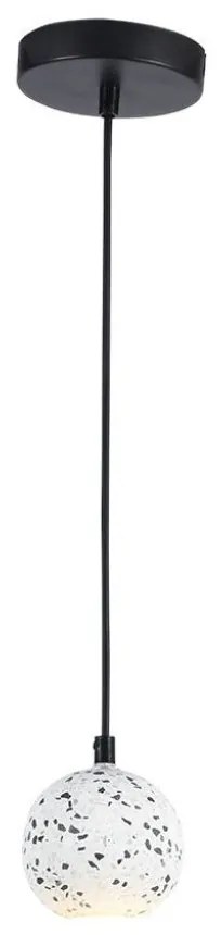 Lampada a Sospensione LED con Attacco G9 – Marmo, Nero
