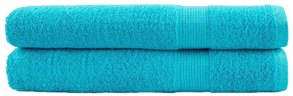 Asciugamani Bagno Solund 2 Pz Turchesi 80x200 Cm 600 G/m² /
