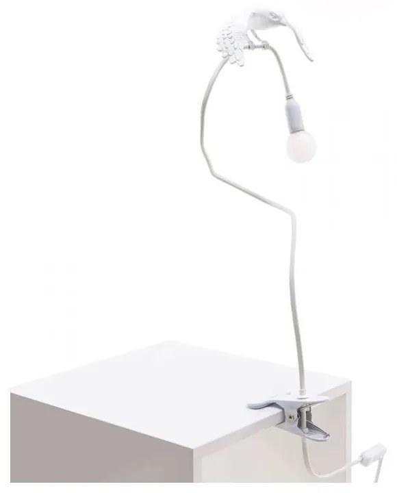 Seletti - Sparrow Taking Off Lampada con Morsetto White Seletti