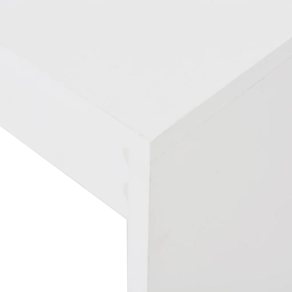 Tavolo da bar con ripiano bianco 110x50x103 cm
