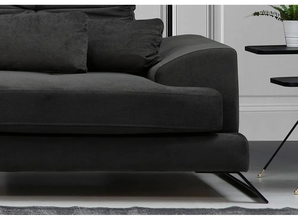 Divano angolare grigio scuro (angolo sinistro) Frido - Balcab Home