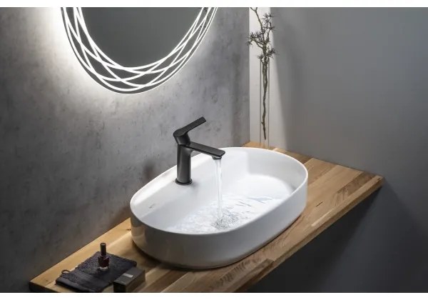 Sapho - Rubinetto del lavandino PAX 16,5 cm opaco nero