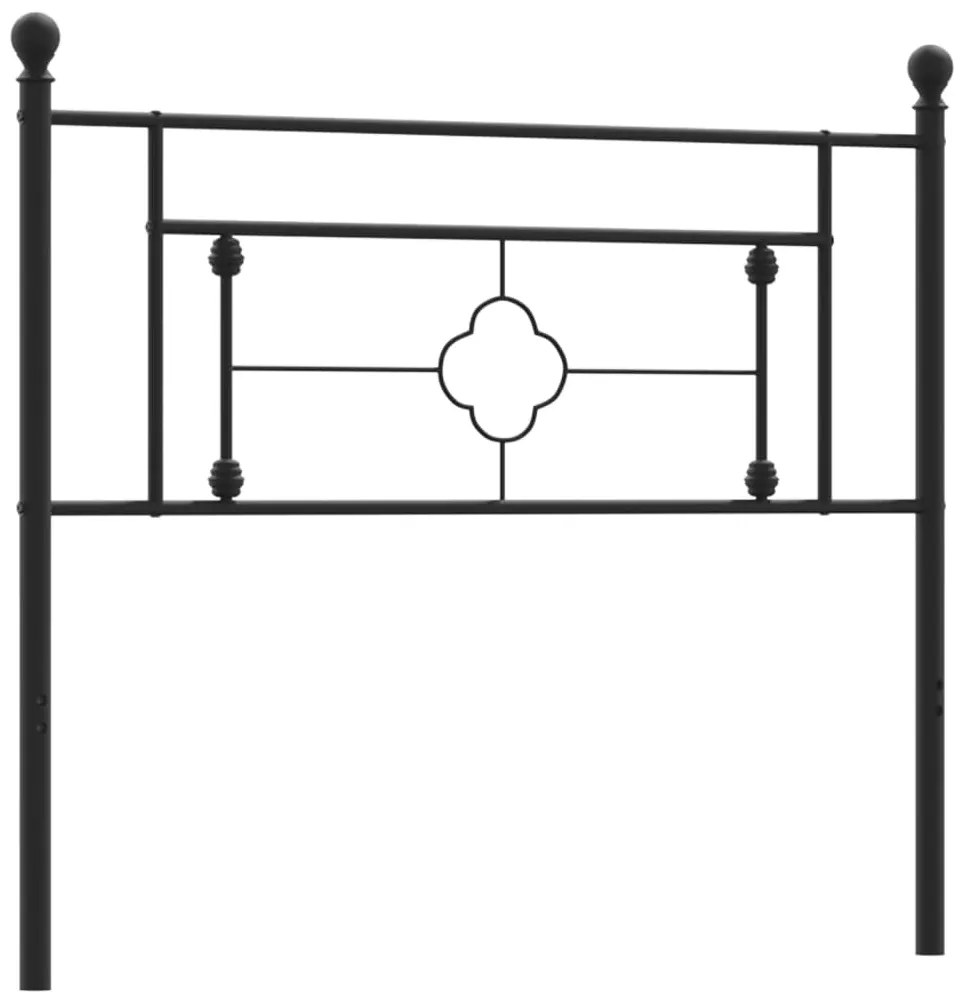 Testiera in Metallo Nero 107 cm