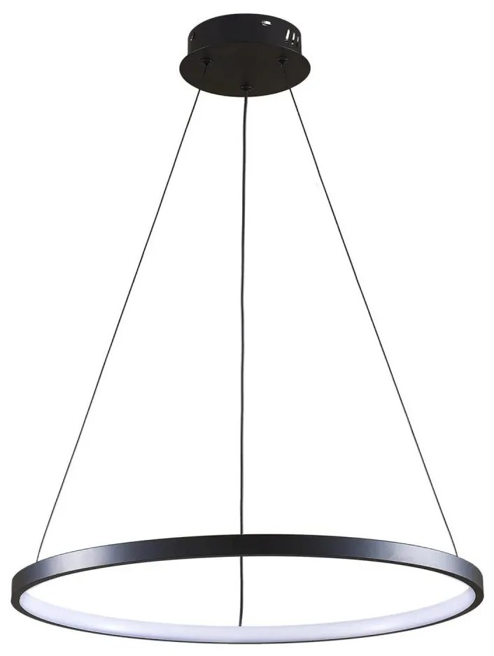 Lampadario LED a sospensione con filo LEA LED/20W/230V 4000K diametro 50 cm nero