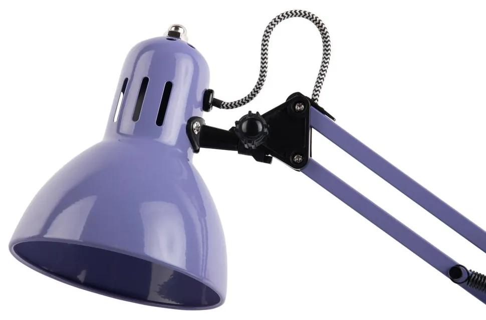 Lampada da tavolo viola con paralume in metallo (altezza 52 cm) Funky Hobby - Leitmotiv