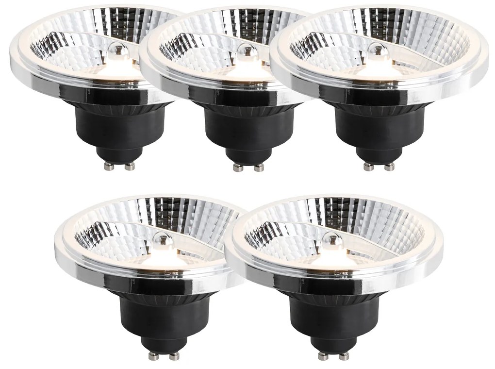 Set di 5 Lampadine LED GU10 Dimmerabili 111mm 10.5W 770 lm 2700K