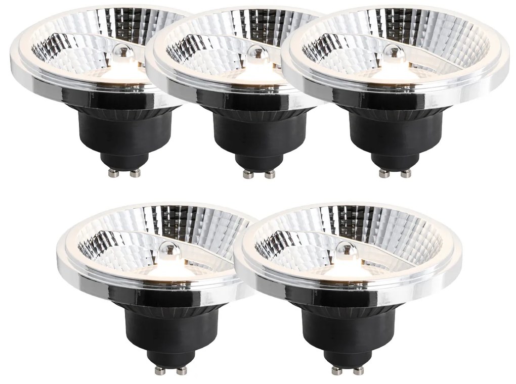 Set di 5 lampadine LED GU10 dimmerabili 111mm 10.5W 770lm 2700K