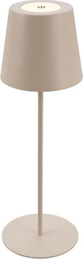 Briloner 7508011 - Lampada da tavolo LED ricaricabile dimmerabile LED/2,5W/5V IP44 beige