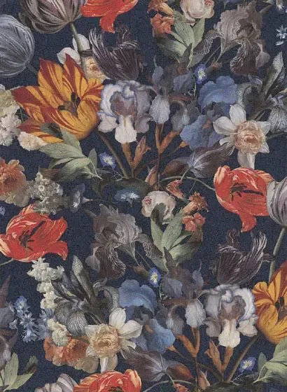 Eijffinger Carta da parati Masterpiece 2 - Dunkelblau Multicolor