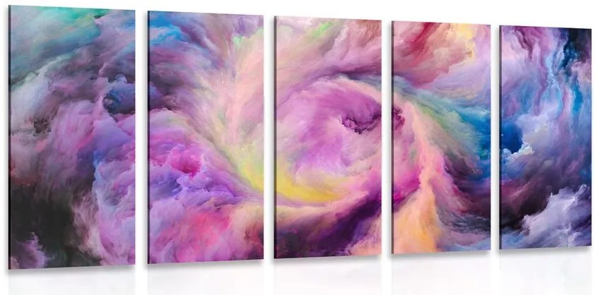 Quadri 5 pezzi – Spirale colorata