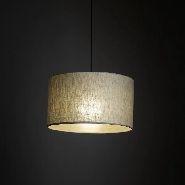 Lampadario su filo per sistema a binario TRACER 1xE27/15W/230V diametro 38 cm nero/grigio