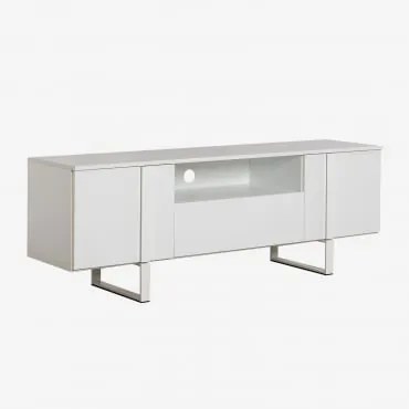 Mobile TV in legno Roxer Design Bianco - Sklum
