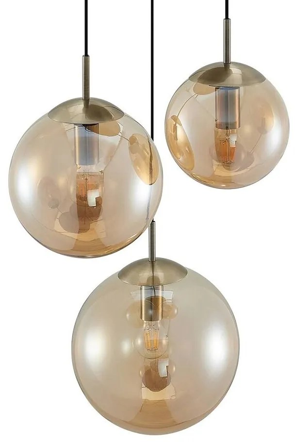 Lindby - Teeja 3 Cluster Lampada a sospensione Amber Lindby