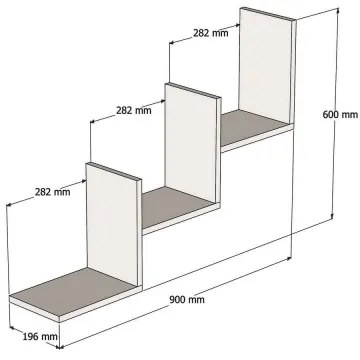 Mensola a muro MIST 60x90 cm marrone