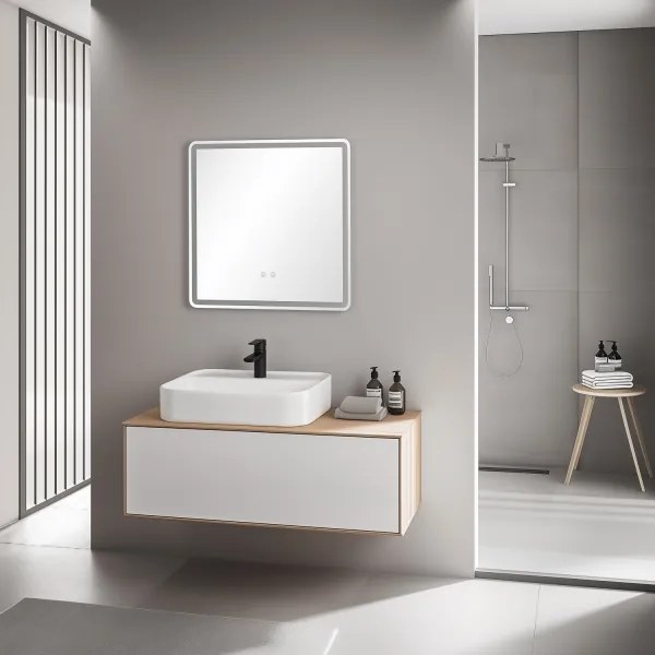 Brilagi - Specchio da bagno LED dimmerabile, riscaldato, con retroilluminazione BELLA LED/16W/230V 60x60 cm IP44