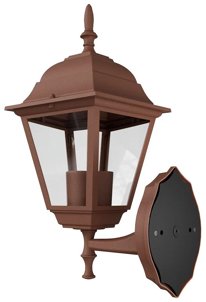 Applique Lanterna da Esterno E27 IP54 Corten - Serie ALFIERI 1A