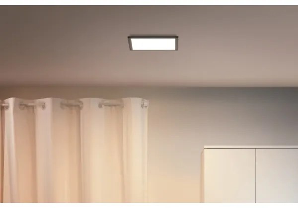 WiZ - Plafoniera LED dimmerabile SUPERSLIM LED/12W/230V  Wi-Fi nero