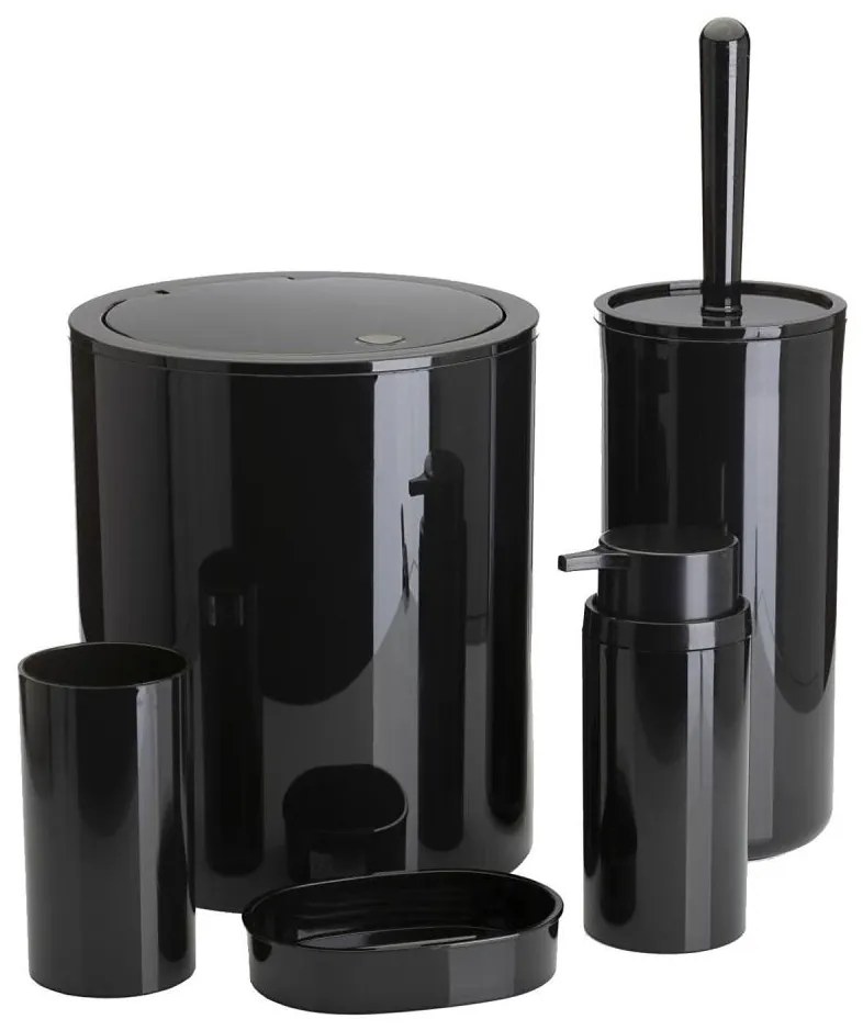 Set da bagno CARMEN 5 pz nero