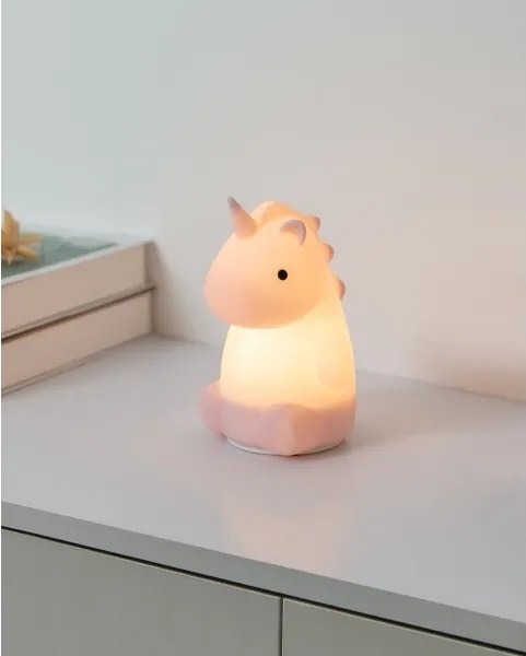 Eglo 75946-LED RGBW Luce notturna ricaricabile per bambini CASTELLINO LED/5W/5V 1200mAh unicorno