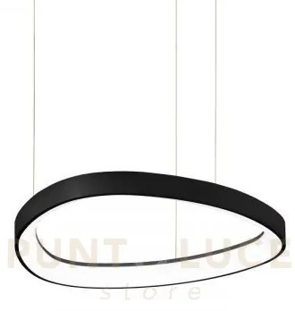 Gemini sospensione led 36 w on-off 4150 lm 3000 k nera 42,5cm