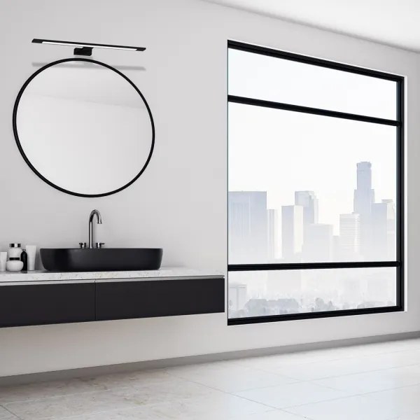 Illuminazione a LED per specchio da bagno SHINE LED/12W/230V 60 cm IP44 nero
