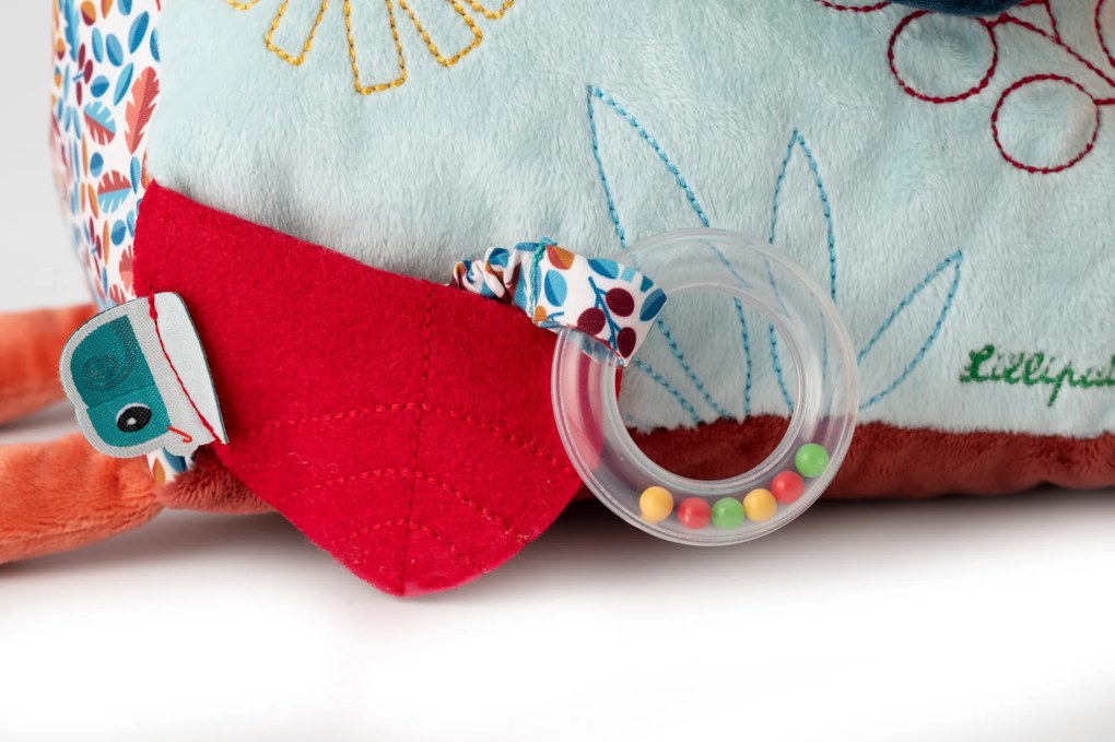 Lilliputiens - Giocattolo di stoffa con attività e specchio - Jack il leone