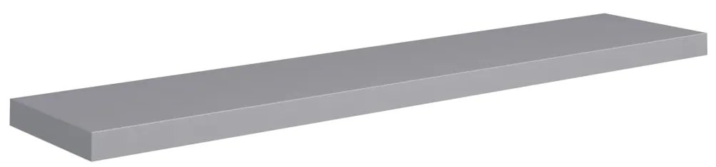 Scaffale a parete grigio 120x23,5x3,8 cm in mdf