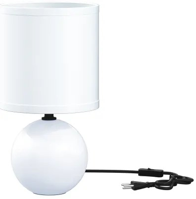Atmosphera - Lampada da tavolo TIMÉO 1xE14/60W/230V bianco lucido