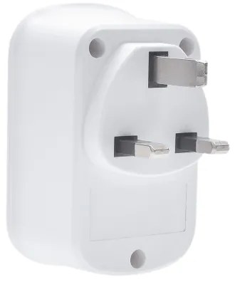 Solight PA03UK - Adattatore da viaggio per prese UK 230V con 2 porte USB-A e 1 porta USB-C