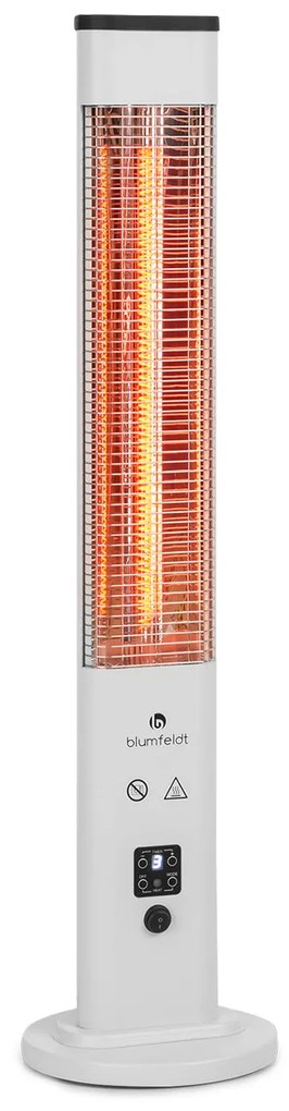 blumfeldt Heat Guru Plus In &amp; Out radiatore di calore 1200W 3 livelli termici telecomando