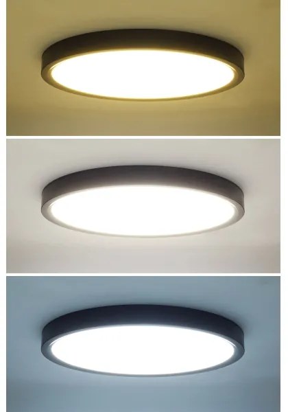 Solight WO8018 - Plafoniera LED dimmerabile ESTELA LED/36W/230V+RC diametro 30 cm nero