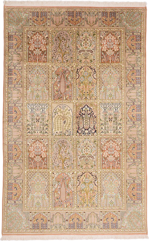 Cashmere Silk Tappeto 170 x 260 (Indian) Annodato A Mano