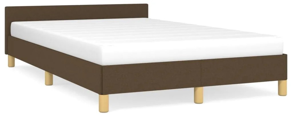 Giroletto Senza Materasso Marrone Scuro 80x200 Cm İn Tessuto /