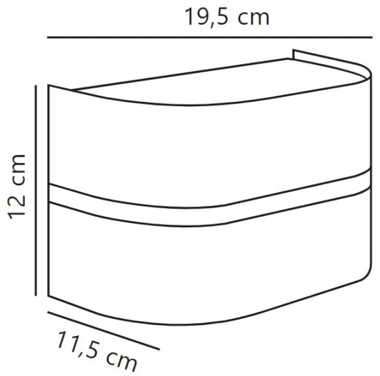 Nordlux - Applique da esterno SIBELIS 1xE27/10W/230V IP44 nero