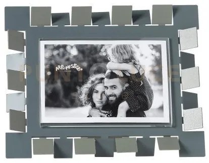 Portafoto di design vertigo piccolo orizzontale giada/petrolio in f...