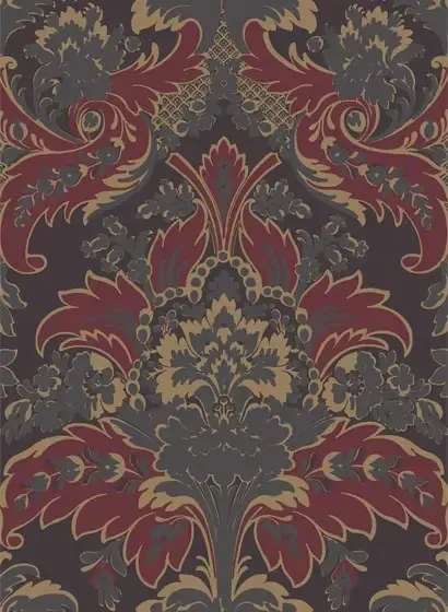 Cole & Son Carta da parati Aldwych - Red/ Gold