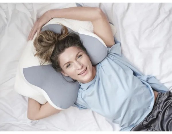 CONNECT IT CFH-6032-WH - Cuscino anatomico Gemini bianco/grigio