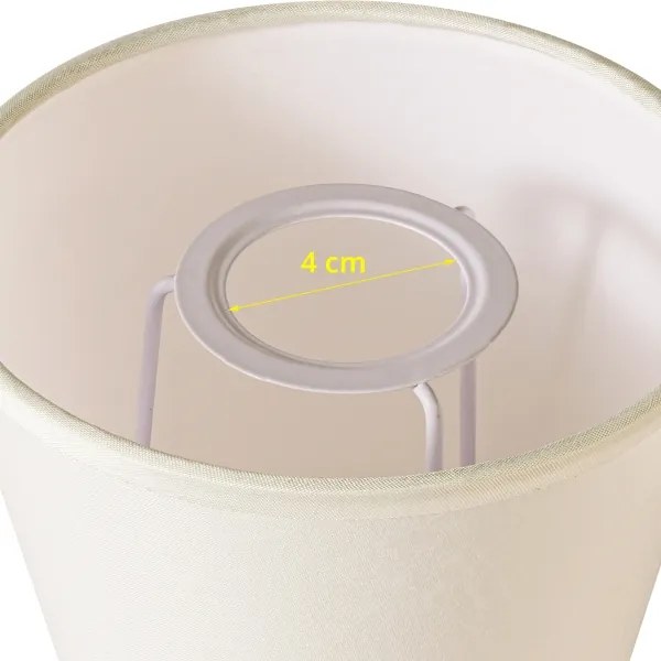 Brilagi - Paralume universale NUBILA E27 13x9 cm crema