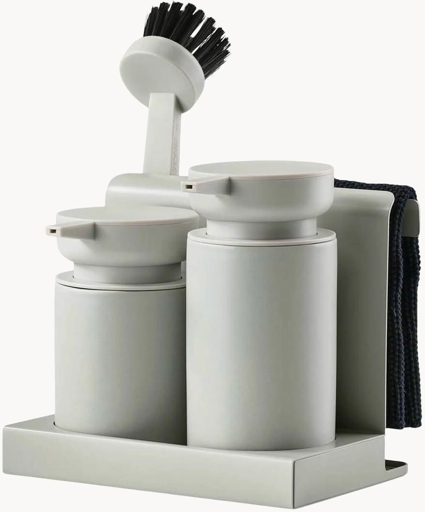 Organizer per lavello Dish Warm Grey, set da 5