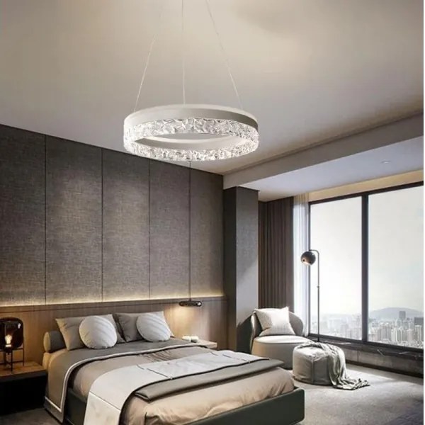 Lampadario a sospensione con filo LED dimmerabile LED/80W/230V 3000-6500K bianco + telecomando